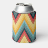 ジグザグストライプの背景2 缶クーラー (缶裏面)