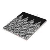 ジグザグダイヤモンドシブロンの部族パターン タイル (側面)