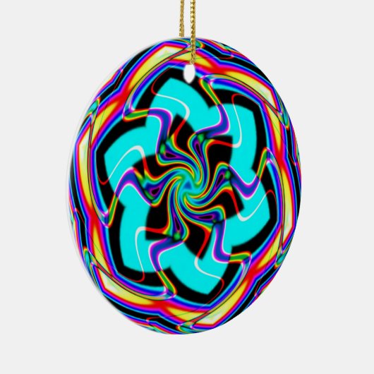 ジグザグノスノフレイク セラミックオーナメント (右)