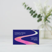 ジグザグパス – コズミックパス – ダークブルー 名刺 (スタンド正面)