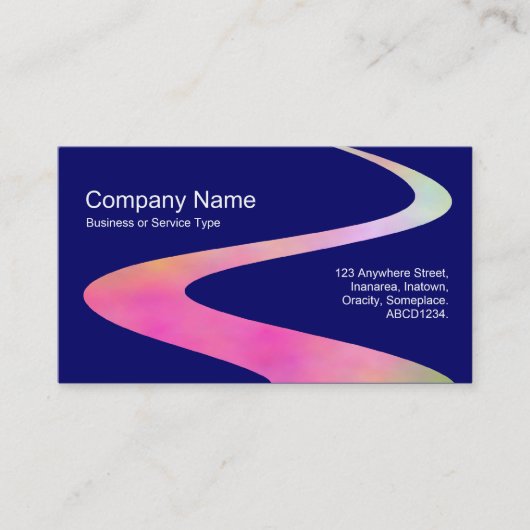 ジグザグパス – コズミックパス – ダークブルー 名刺 (正面)