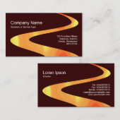 ジグザグパス – 炎パス – ブラウン330000 名刺 (正面/裏面)