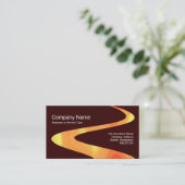 ジグザグパス – 炎パス – ブラウン330000 名刺 (スタンド正面)