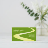 ジグザグパス – 緑669900の黄色のシェード 名刺 (スタンド正面)
