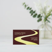 ジグザグパス – 茶色330000の黄色の影 名刺 (スタンド正面)