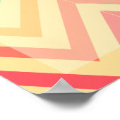 ジグザグパターやる気を起こさせるポスター ポスター (角)