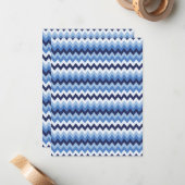 ジグザグパターン1 ノートカード (正面/裏面インサイチュ)