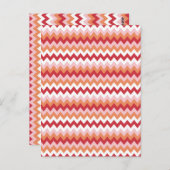 ジグザグパターン2 ポストカード (正面/裏面)