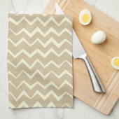 ジグザグパターン キッチンタオル (四つ折り)