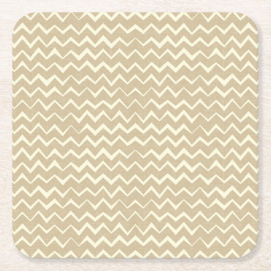 ジグザグパターン スクエアペーパーコースター (正面)