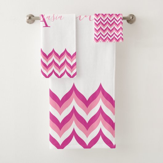 ジグザグパターン バスタオルセット (インサイチュ)