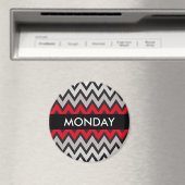 ジグザグパターン – 白黒グレー+アイディア マグネット (インサイチュ (食洗機))