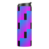 ジグザグピンクブルーブラックパープル4Roxy タンブラー (回転左)