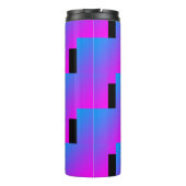 ジグザグピンクブルーブラックパープル4Roxy タンブラー (裏面)
