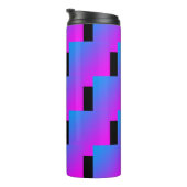ジグザグピンクブルーブラックパープル4Roxy タンブラー (回転右)