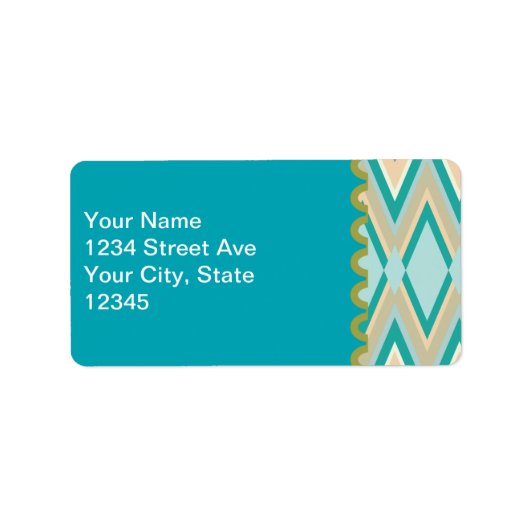 ジグザグフォン対角線 ラベル (正面)