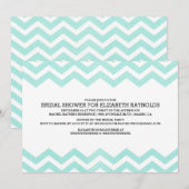 ジグザグブライダルシャワー招待状 招待状 (正面/裏面)