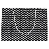 ジグザグブラックアンドホワイト ラージペーパーバッグ (裏面)