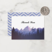 ジグザグブルーマウンテンサンキューカード ノートカード (正面/裏面インサイチュ)