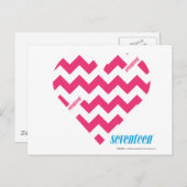 ジグザグマゼンタ3 ポストカード (正面/裏面)