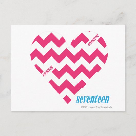 ジグザグマゼンタ3 ポストカード (正面)