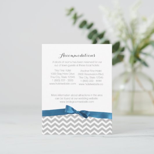 ジグザグモダン型及びボウインフォメーションカード エンクロージャーカード (スタンド正面)