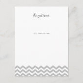 ジグザグモダン型及びボウインフォメーションカード エンクロージャーカード (裏面)