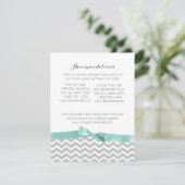 ジグザグモダン型及びボウインフォメーションカード エンクロージャーカード (スタンド正面)