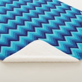 ジグザグリストライプング色シャーパブランケット シェルパブランケット (3/4)