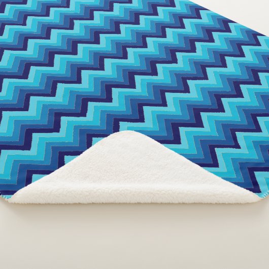 ジグザグリストライプング色シャーパブランケット シェルパブランケット (3/4)