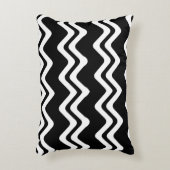 ジグザグ二重色線パターン アクセントクッション (正面(垂直))