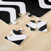 ジグザグ二重色線パターン ジグソーパズル (側面)