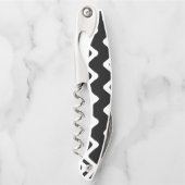 ジグザグ二重色線パターン ソムリエナイフ (正面)