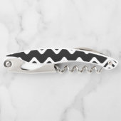 ジグザグ二重色線パターン ソムリエナイフ (正面)