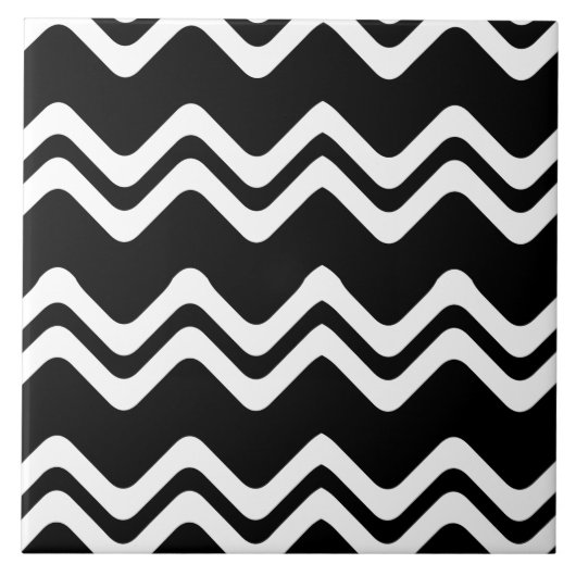 ジグザグ二重色線パターン タイル (正面)