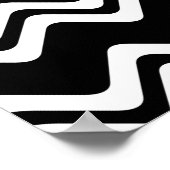 ジグザグ二重色線パターン ポスター (角)