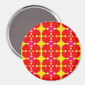 ジグザグ分割ハート マグネット (正面/裏面)