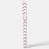 ジグザグ山形の名前または引用文任意の色 Case-Mate iPhoneケース (裏面 / 左)