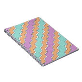 ジグザグ幾何パターン ノートブック (右側)