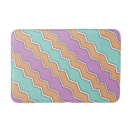 ジグザグ幾何パターン バスマット