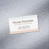 ジグザグ形のお母さんのテレホンカード マグネット名刺 (インサイチュ)