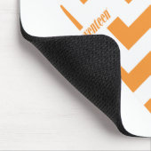 ジグザグ形のオレンジ2 マウスパッド (コーナー)