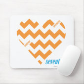 ジグザグ形のオレンジ2 マウスパッド (マウス)