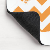 ジグザグ形のオレンジ4 マウスパッド (コーナー)