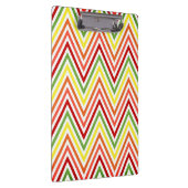 ジグザグ形のシェブロンカラフルなパターン クリップボード (右)