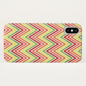 ジグザグ形のシェブロンカラフルなパターン Case-Mate iPhoneケース (裏面(横))