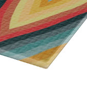 ジグザグ形のストライプのな背景2 カッティングボード (角)