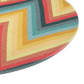 ジグザグ形のストライプのな背景2 カッティングボード (角)