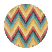 ジグザグ形のストライプのな背景2 カッティングボード (正面)