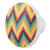 ジグザグ形のストライプのな背景2 セラミックノブ (右)